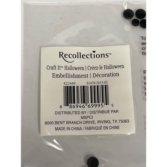 Recollections Halloween Bling Rhinestone Gem Embellishment Letter L 422449 - Picture 2 of 3